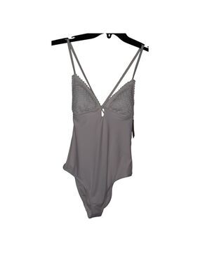 Shade & Shore Off White One Piece Swimsuit XS